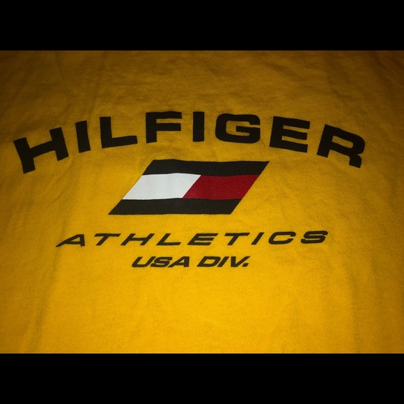 Vintage Yellow Men’s Tommy Hilfiger Tank Top - Picture 3 of 6